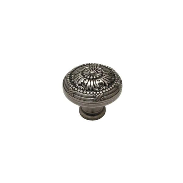 Richelieu Hardware Chateauguay Collection 1-1/4 in. (32 mm) Pewter Traditional Cabinet Knob