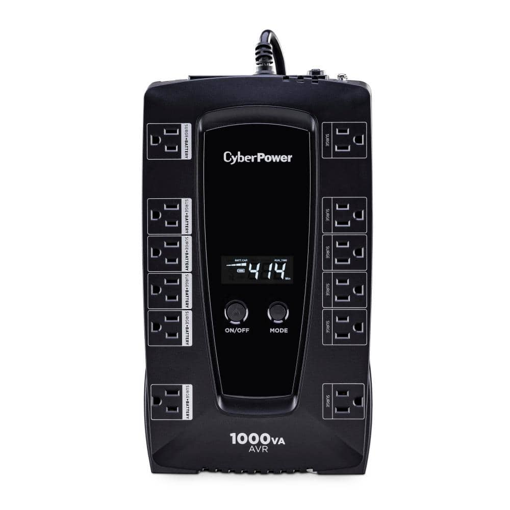 CyberPower 1000VA 120-Volt 12-Outlet UPS Battery Backup with LCD Display