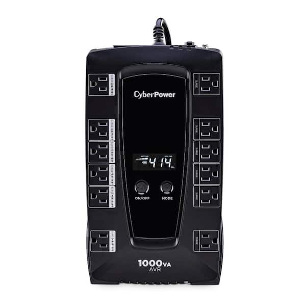 1000VA 120-Volt 12-Outlet UPS Battery Backup with LCD Display