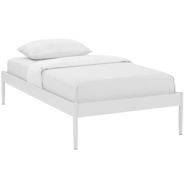 MODWAY Elsie White Twin Bed Frame MOD-5472-WHI - The Home Depot