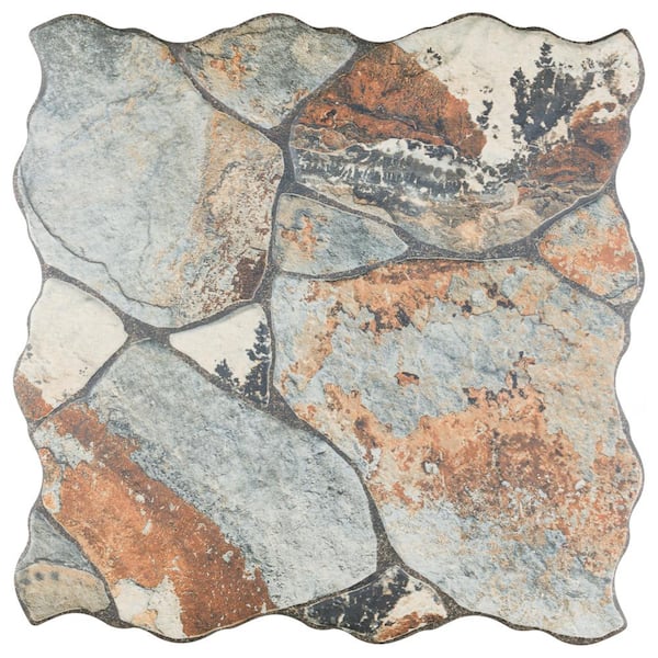 Merola Tile Canet Oxido 8-3/4 in. x 8-3/4 in. Porcelain Floor and Wall Take Home Tile Sample