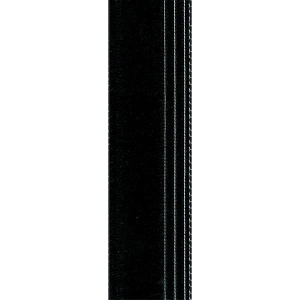 Unbranded Midnight 1.5 in. x 30 in. Rug Runner Edge