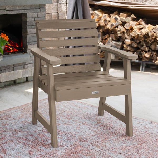 Highwood Weatherly Woodland Brown Recycled Plastic Outdoor Garden Chair