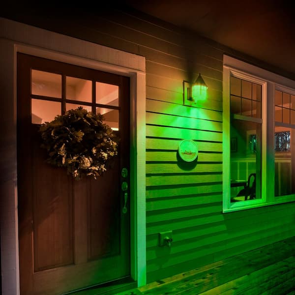 green led porch light