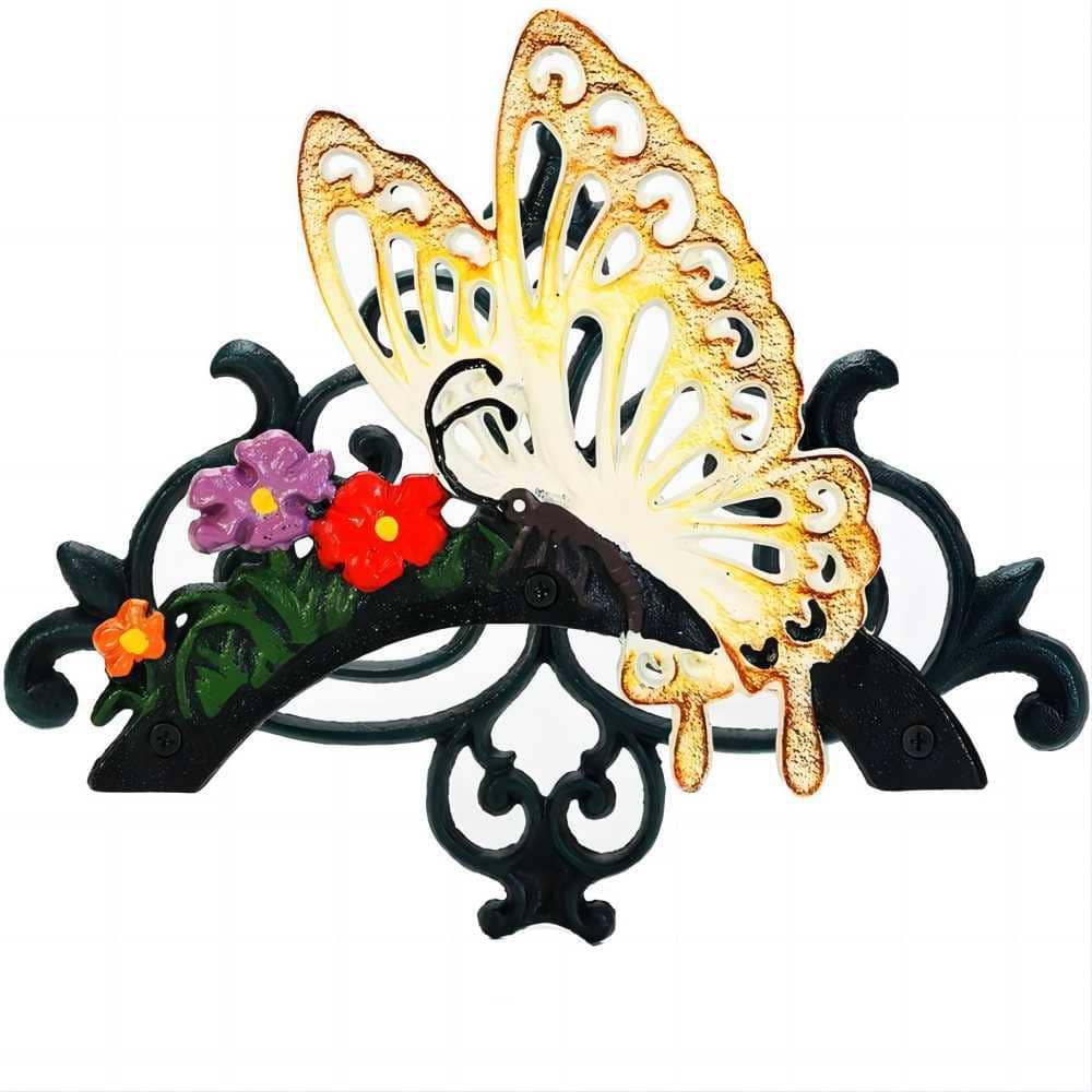 Butterfly Cast Iron Hose Organizer, Heavy Duty Water Hose Holder, Garden an