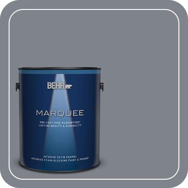 BEHR MARQUEE 1 gal. #760F-5 Milestone Satin Enamel Interior Paint & Primer