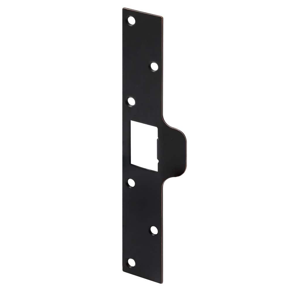 Maximum Security Deadbolt Tab Strike 7-7/8 inch Height x 1-1/4 inch Width with Fasteners, Bronze (Single Pack) price history on PriceWatchPro