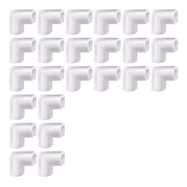 Foam Corner Protectors 24 Pcs 3.9x3.9x1.9 Inches L-Shaped Cushioning for Moving Shipping Picture Frame Edge Safety