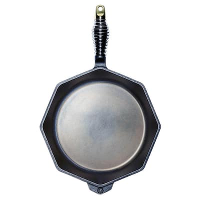 Cast Iron Collection 12 in. Cast Iron Skillet in Black