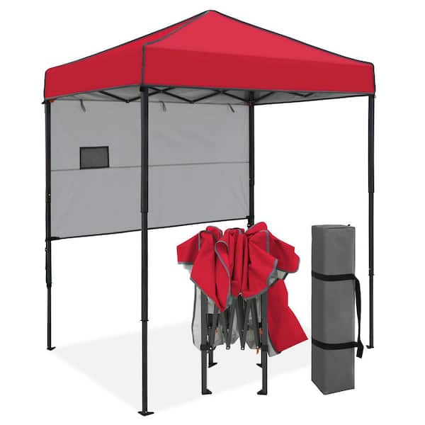 COOS BAY 6 ft. x 4 ft. Red Instant Canopy Pop Up Tent with