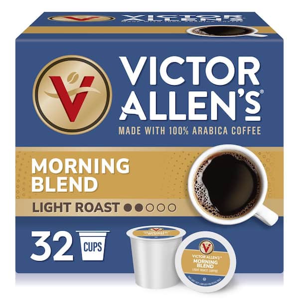 Victor Allen's Victor Allen's Coffee Morning Blend, Light Roast, 32 Count, Single Serve Coffee Pods for Keurig K-Cup Brewers