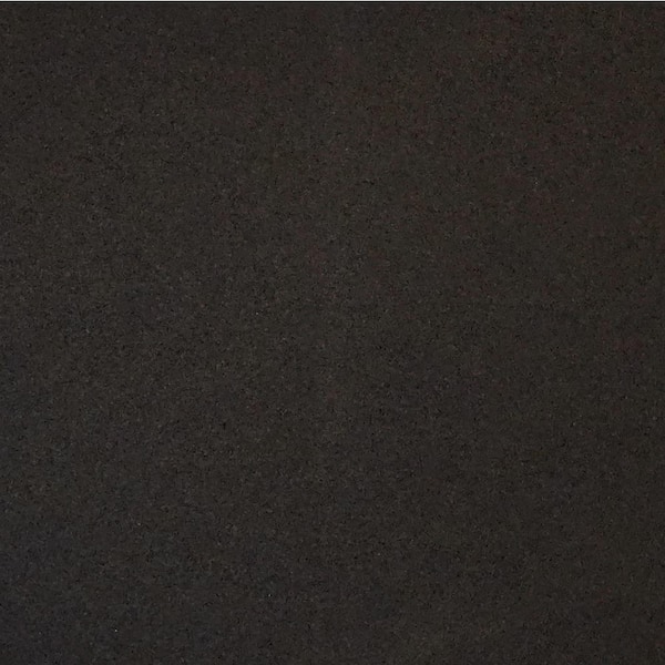 Isometric Black 48 in. x 12 in. x 0.25 in. Rubber Gym/Weight Room Flooring Rolls (4 sq. ft.)