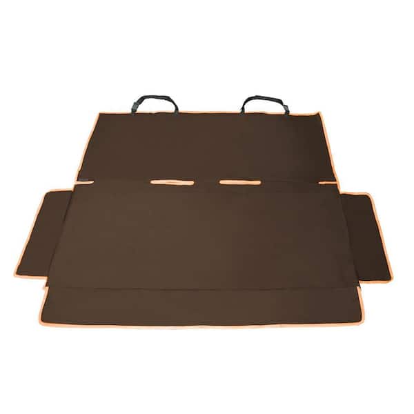 Dark Brown Open Road Mess-Free Back Seat Safety Car Seat Cover