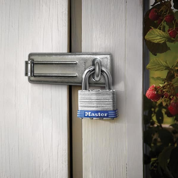 Outdoor Padlock with Key, 1-9/16 in. Wide, 3 Pack