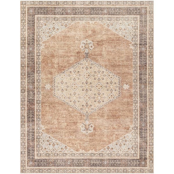 Livabliss Becki Owens Lila Tan Oriental 5 ft. x 7 ft. Indoor Area Rug