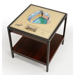 MLB Los Angeles Dodgers 23 in. x 22 in. 25-Layer StadiumViews Lighted End Table - Dodger Stadium