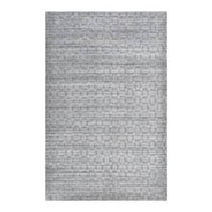 Peyton Contemporary Modern Gray 8 ft. x 10 ft. Hand Loomed Area Rug