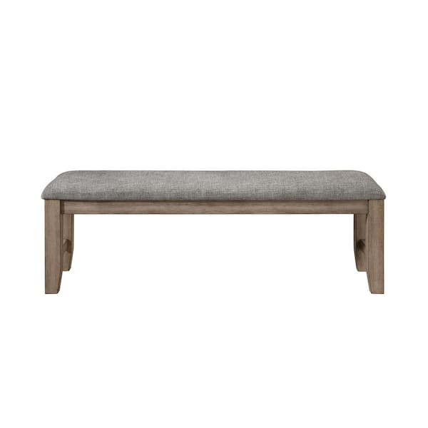 New Classic Furniture Harrisburg Gray Dining Bench 60.0 in.