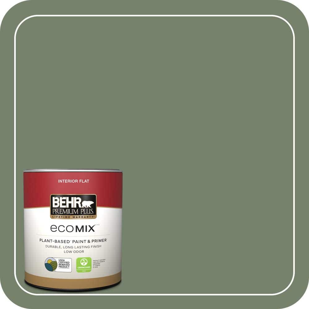 1 qt. #MQ6-16 Gazebo Green Flat EcoMix Plant-Based Interior Paint & Primer price history on PriceWatchPro