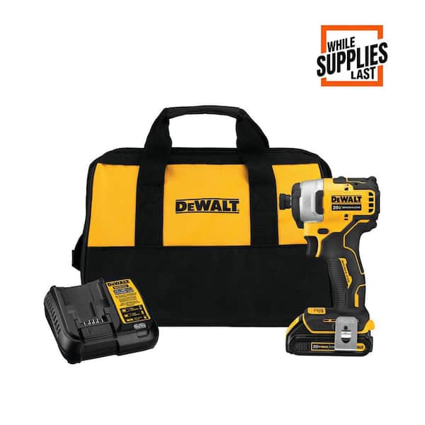 DEWALT ATOMIC 20V MAX Cordless Brushless Compact 1/4 in. Impact
