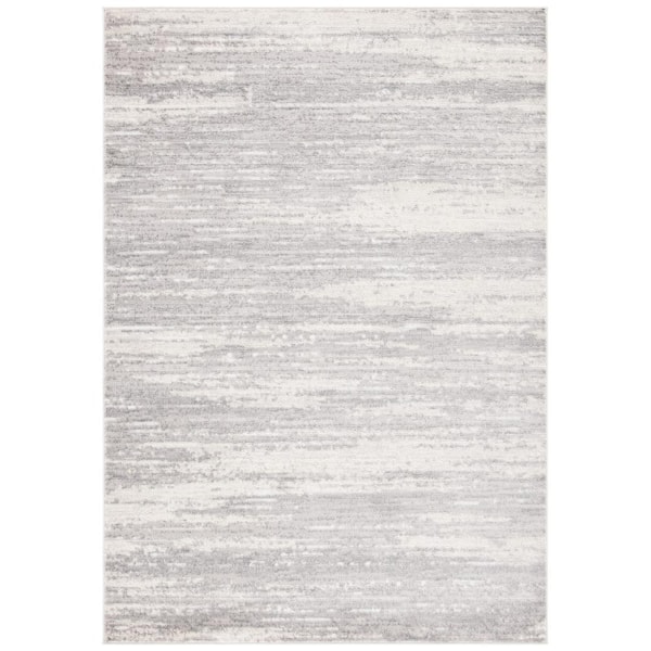 SAFAVIEH Skyler Light Gray/Ivory 5 ft. x 8 ft. Abstract Striped Area Rug
