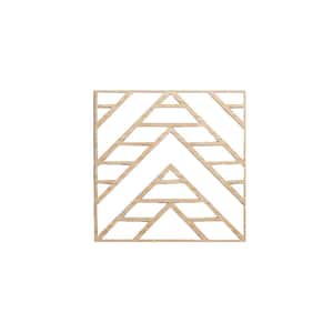 11-3/8" x 11-3/8" x 1/4" Small Gilcrest Decorative Fretwork Wood Wall Panels, Alder (10-Pack)
