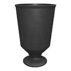 23 in. Slate Rubber Vibrato Self-Watering Urn