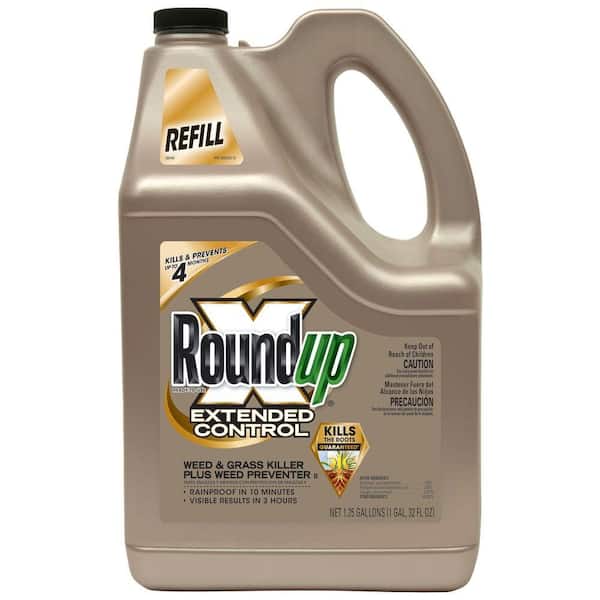 Roundup 1.25 Gal. Ready-to-Use Extended Control Weed and Grass Killer Plus Weed Preventer Refill