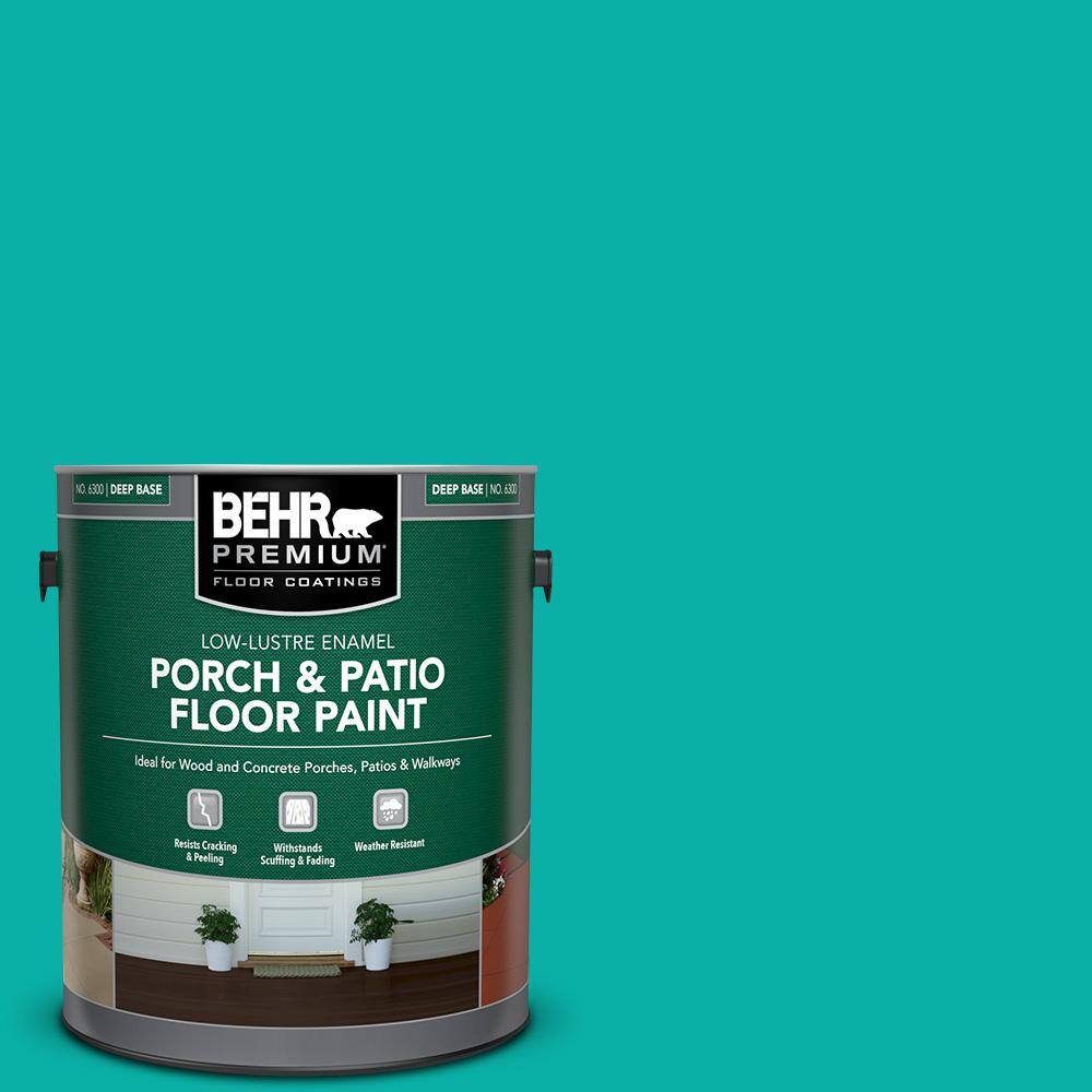 1 gal. #490B-5 Cozumel Low-Lustre Enamel Interior/Exterior Porch and Patio Floor Paint price history on PriceWatchPro