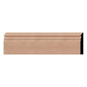 WM518 0.56 in. D x 5.25 in. W x 96 in. L Wood Sapele Mahogany Baseboard Moulding