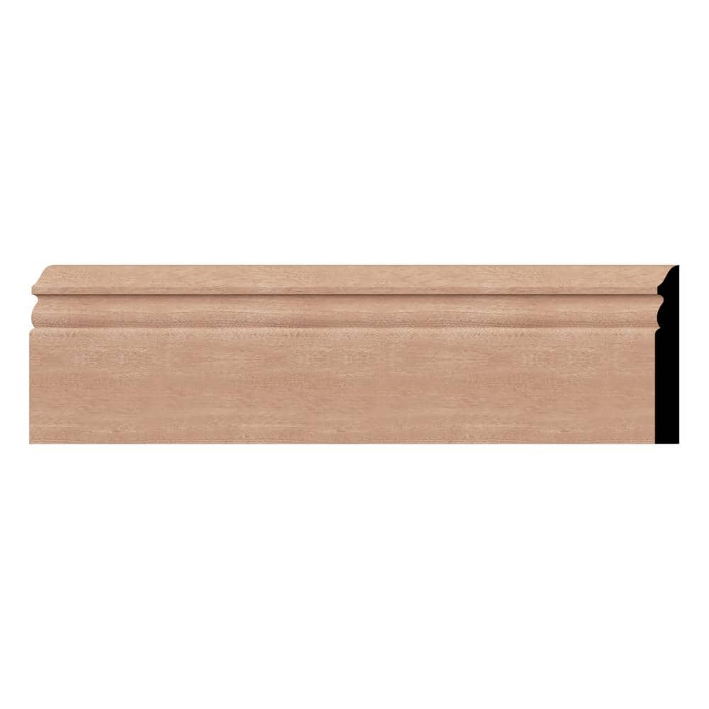 Ekena Millwork WM518 0.56 in. D x 5.25 in. W x 96 in. L Wood Sapele ...