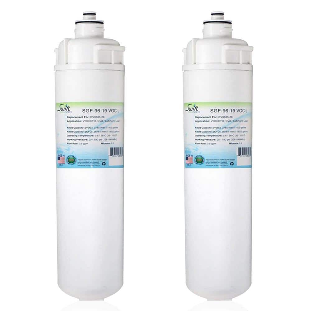 Swift Green Filters SGF-96-19 VOC-Chlora-L Compatible Commercial Water  Filter Cartridge for EV9635-26, EP25 (2-Pack) SGF-96-19 VOC-Chlora- L-2P  The Home Depot