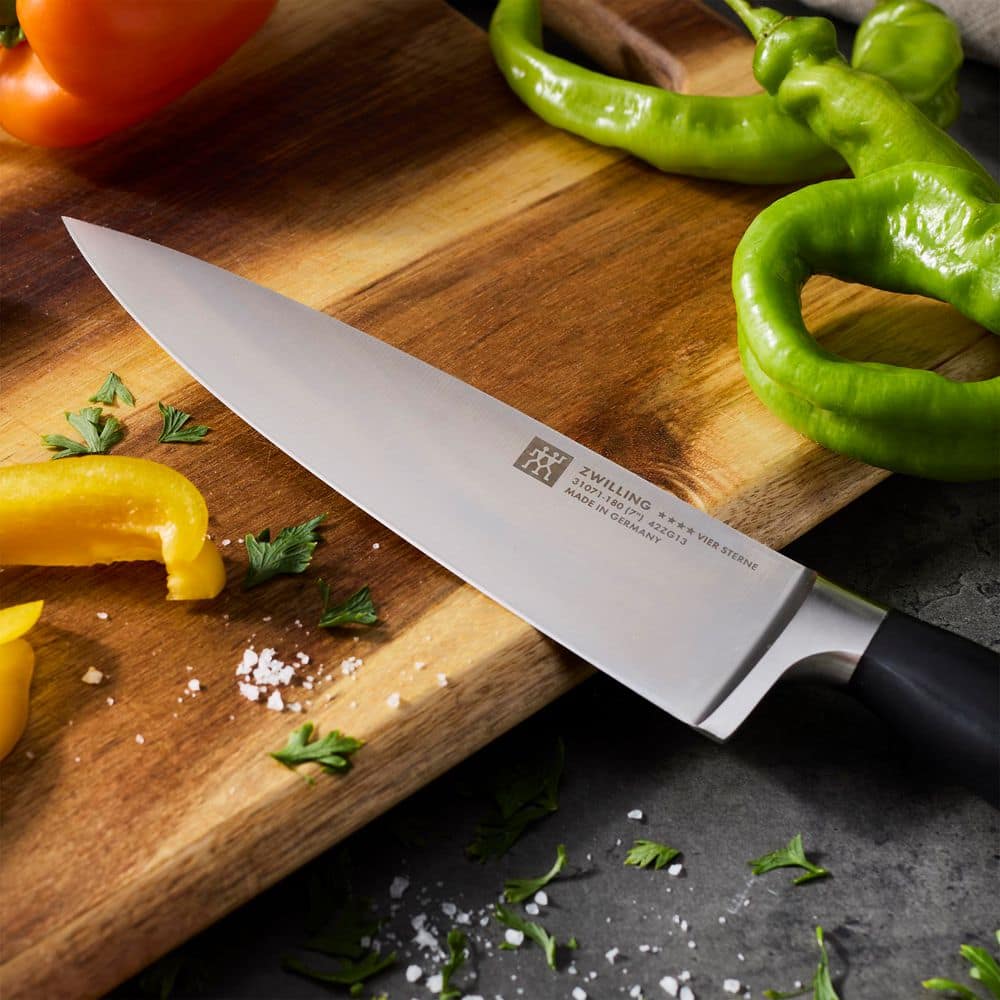 Four Star 7-in Stainless Steel Blade full tang Chef's Knife - Thumbnail 2