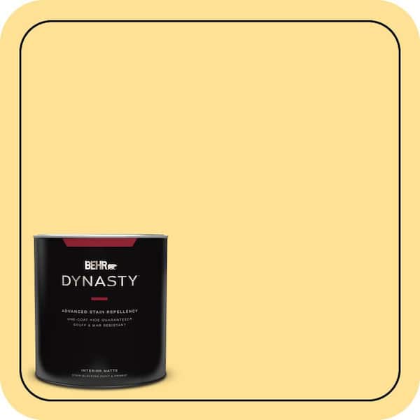 1 qt. #330B-4 Cheerful Hue Matte Interior Stain-Blocking Paint and Primer