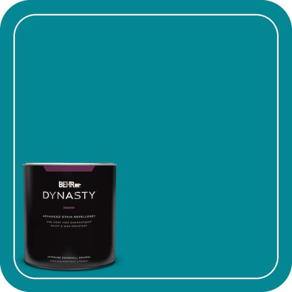 BEHR DYNASTY 1 qt. Home Decorators Collection #HDC-SM16-06 Blue Slushie Eggshell Enamel Interior Stain-Blocking Paint & Primer