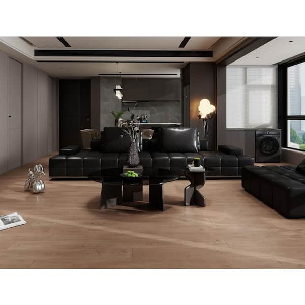 Perfection Royal Oak 20 MIL x 7.16 in. W x 60 in. L Click Lock U-Groove Waterproof Luxury Vinyl Plank 20.88 sq. ft./Box