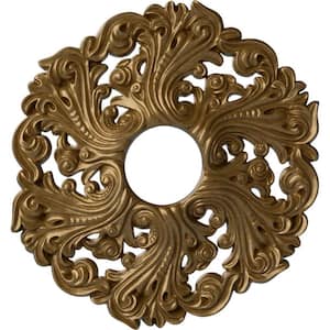 1-3/4 in. x 19-5/8 in. x 19-5/8 in. Polyurethane Orrington Ceiling Medallion, Pale Gold