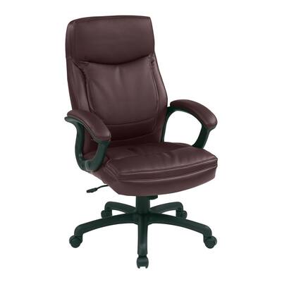 Executive Series Burgundy Bonded Leather High Back Chair