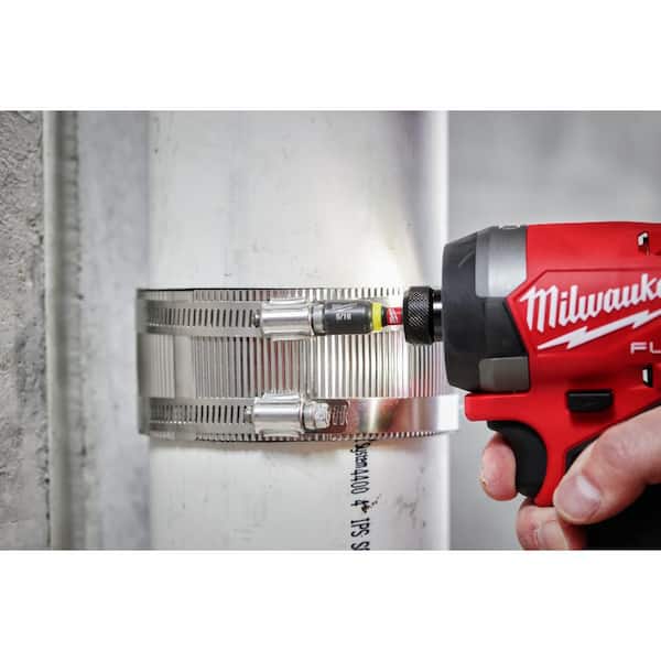 Milwaukee - SHOCKWAVE Impact Duty 1/4 in. 5/16 in. 3/8 in. x 1-7/8 in. Alloy Steel Magnetic Nut Driver Set (3-Piece)
