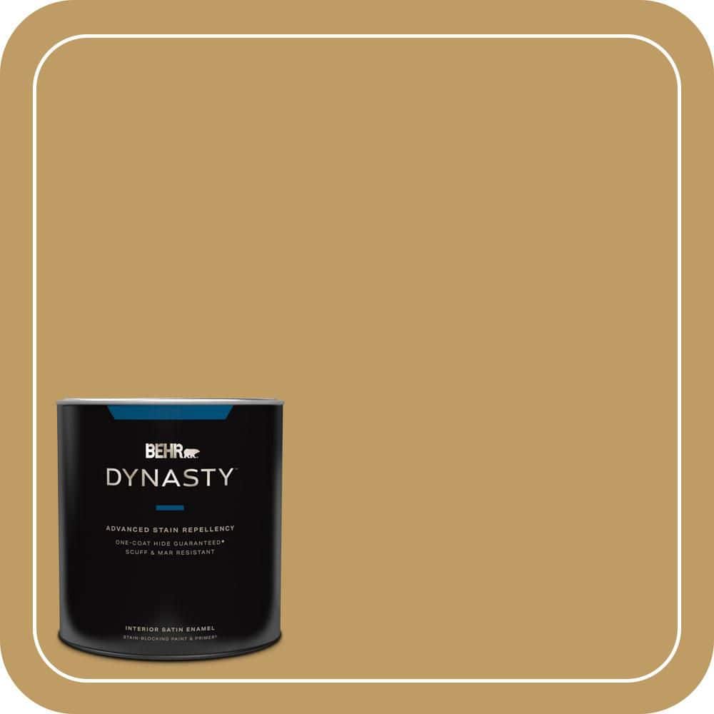 1 qt. #340F-6 Mojave Gold Satin Enamel Interior Stain-Blocking Paint & Primer price history on PriceWatchPro