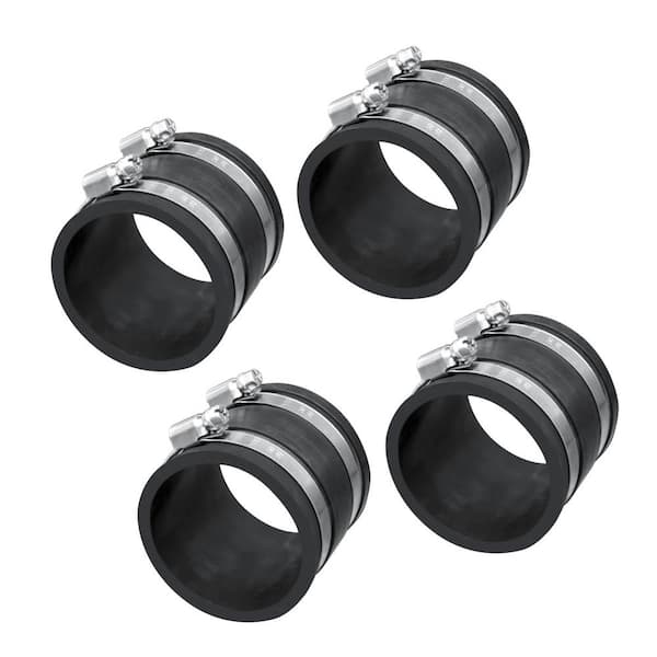 2-1/2 in. Dust Control Flex Cuff with Hose Clamps for Dust Collection Systems (4-Pack)