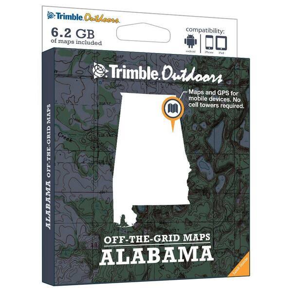 Trimble Outdoors Alabama Off-The-Grid Maps