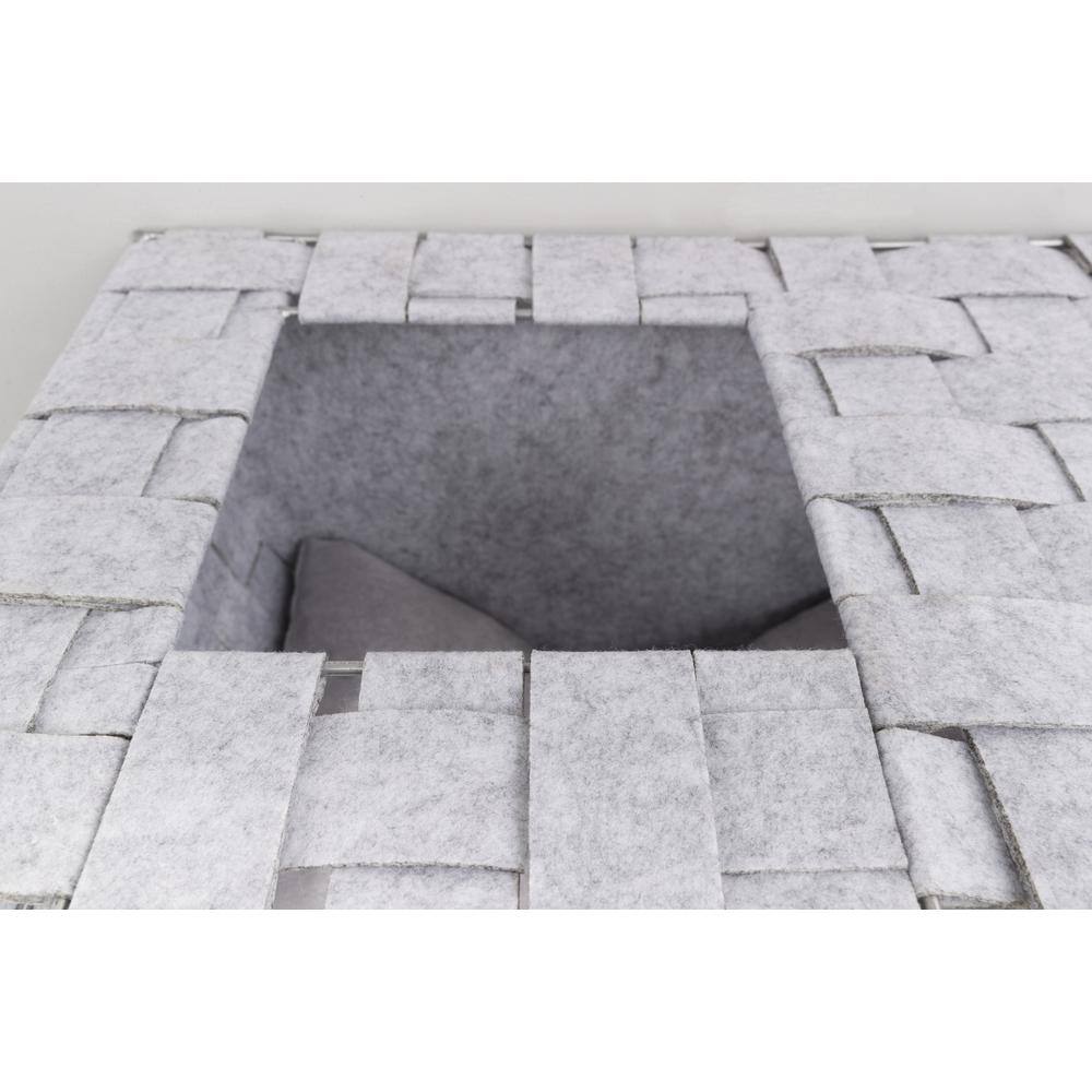 Frehi Light Gray Wall Mount Cat Tree Set with Condos and Perches