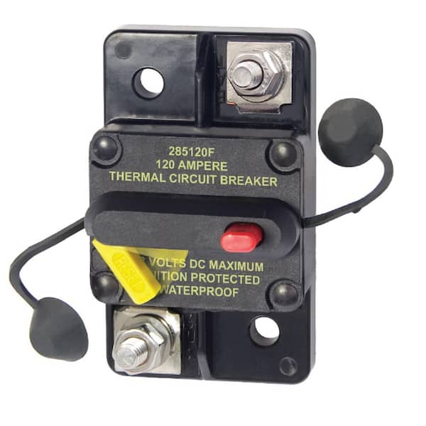 285 Series DC 120A Circuit Breaker - Surface Mount, Terminal Screw: #8-32