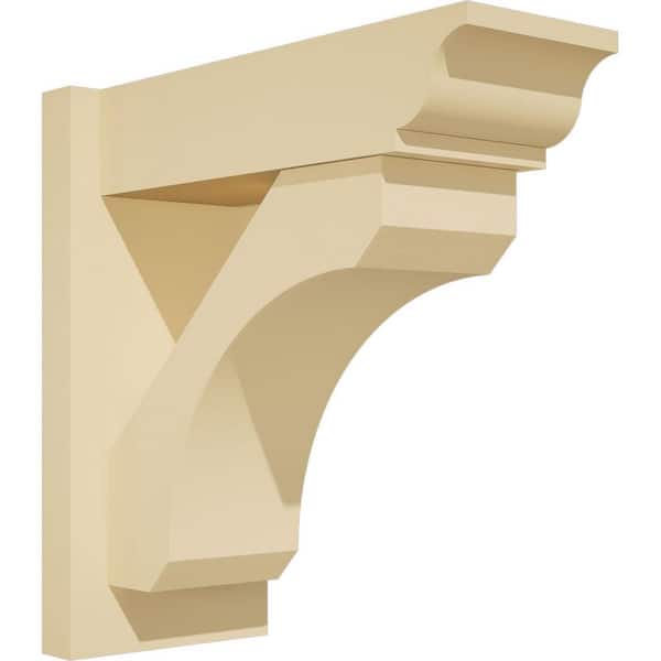 Ekena Millwork Legacy 7 in. W x 16 in. H x 16 in. D Signature Urethane Polyurethane Outlooker with Traditional Ends