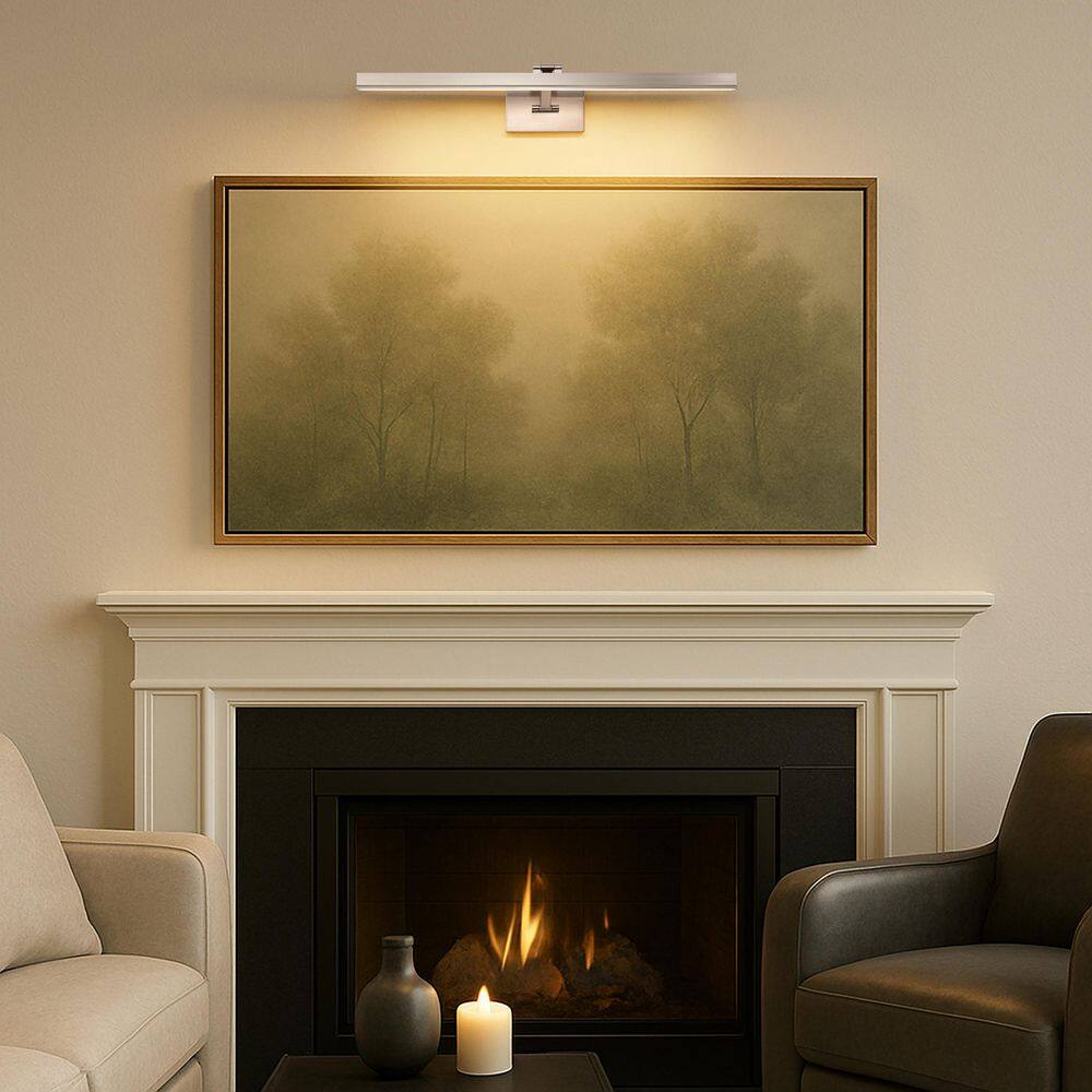 Hazel Brushed Nickel 3 ft. Integrated LED Picture Light with Acrylic Lens price history on PriceWatchPro