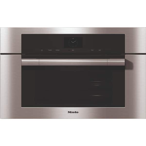 Miele XXL 30 in. Single Electric Wall Oven with True Convection and Steam Cooking in Stainless Steel