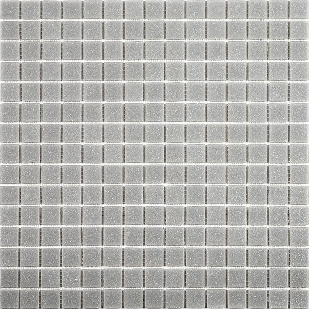 Dune Glossy Ice Gray 12 in. x 12 in. Glass Mosaic Wall and Floor Tile (20 sq. ft./case) (20-pack) price history on PriceWatchPro