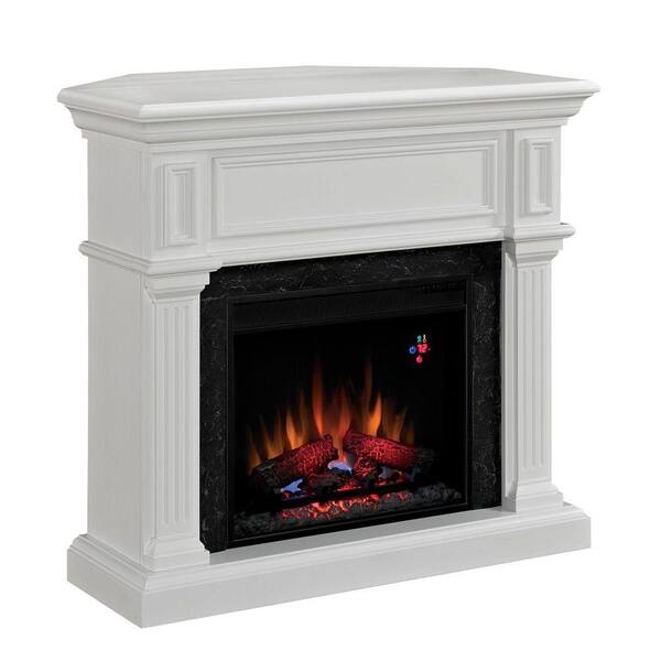 Chimney Free 42 in. Electric Fireplace in White-DISCONTINUED