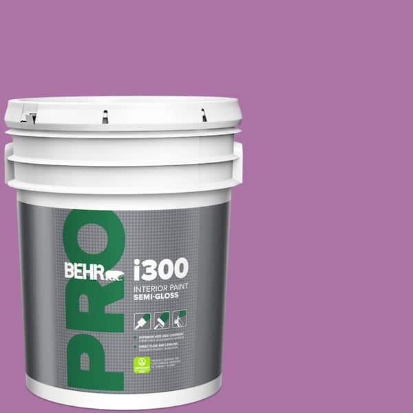 BEHR PRO 5 gal. #670B-6 Orchid Kiss Semi-Gloss Interior Paint